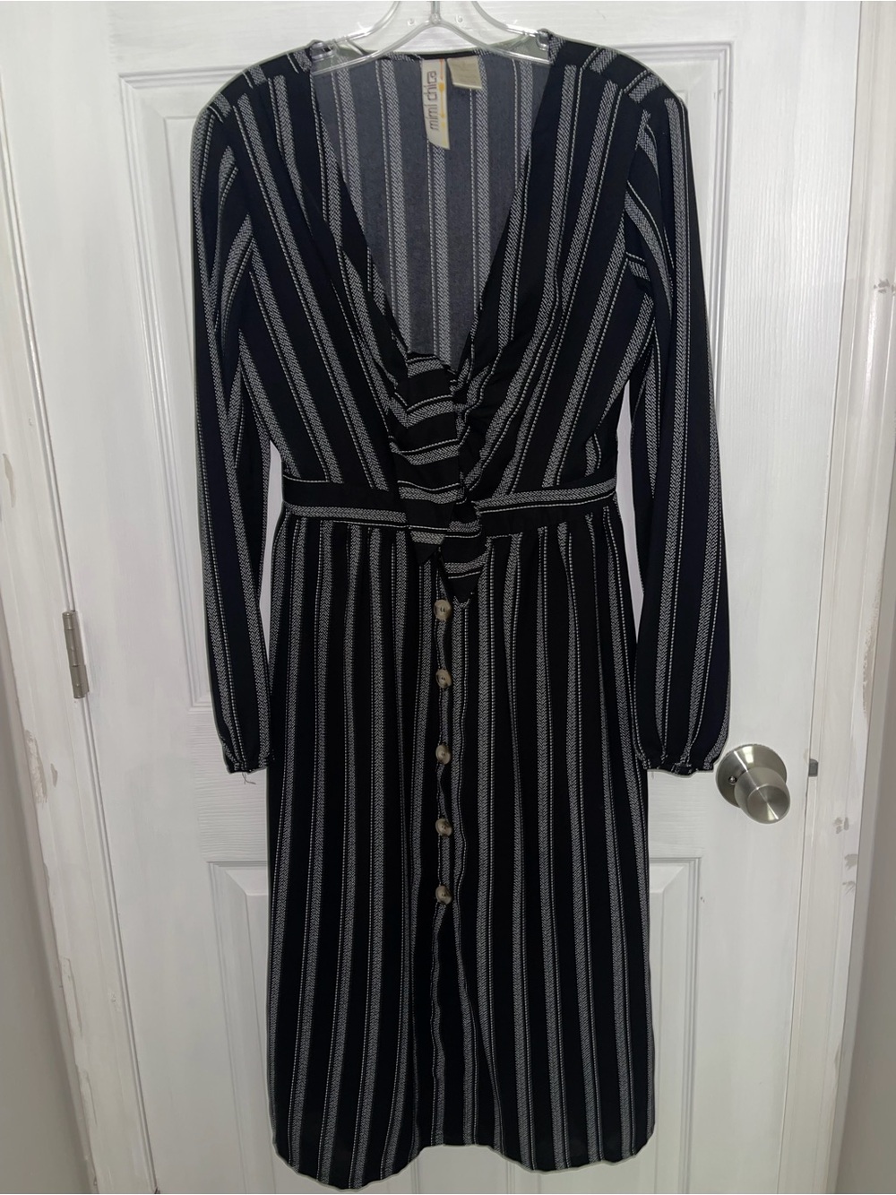 Mimi Chica striped maxi long sleeve